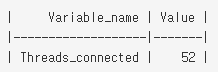 SHOW STATUS LIKE &#39;Threads_connected&#39;;