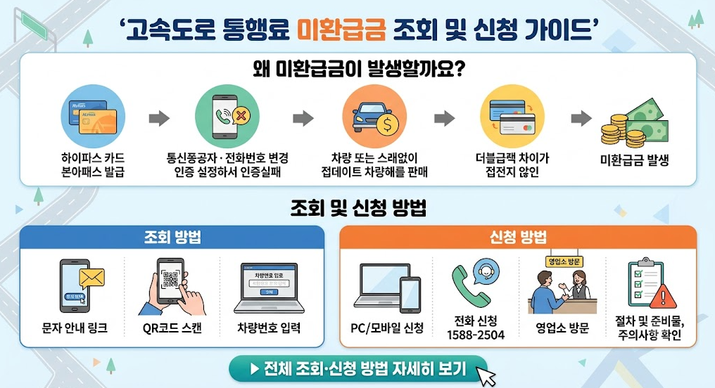 고속도로 통행료 미환급금