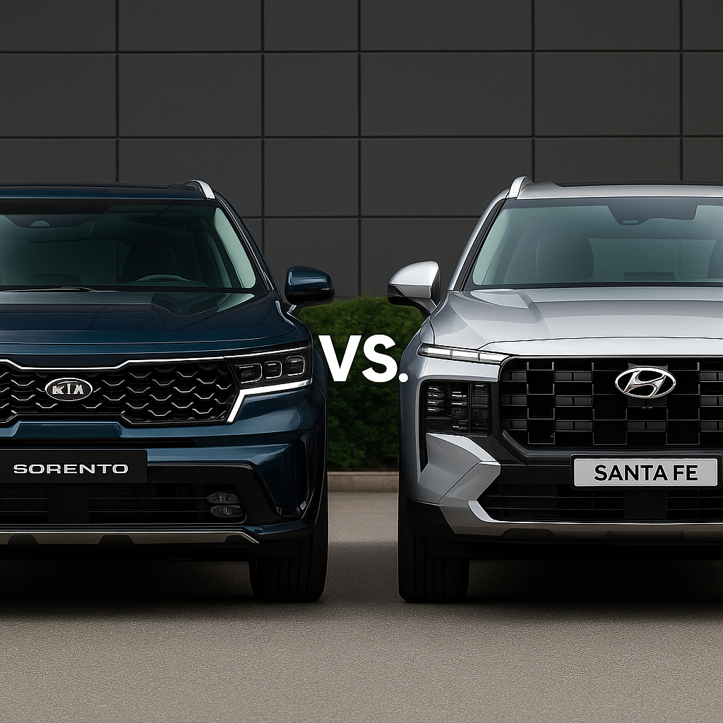국산 중형 SUV 비교: 기아 쏘렌토 vs 현대 싼타페, 패밀리 SUV 승자는?