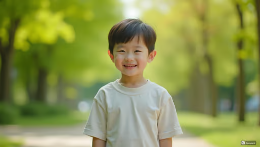 편안함을 느끼는 어린이