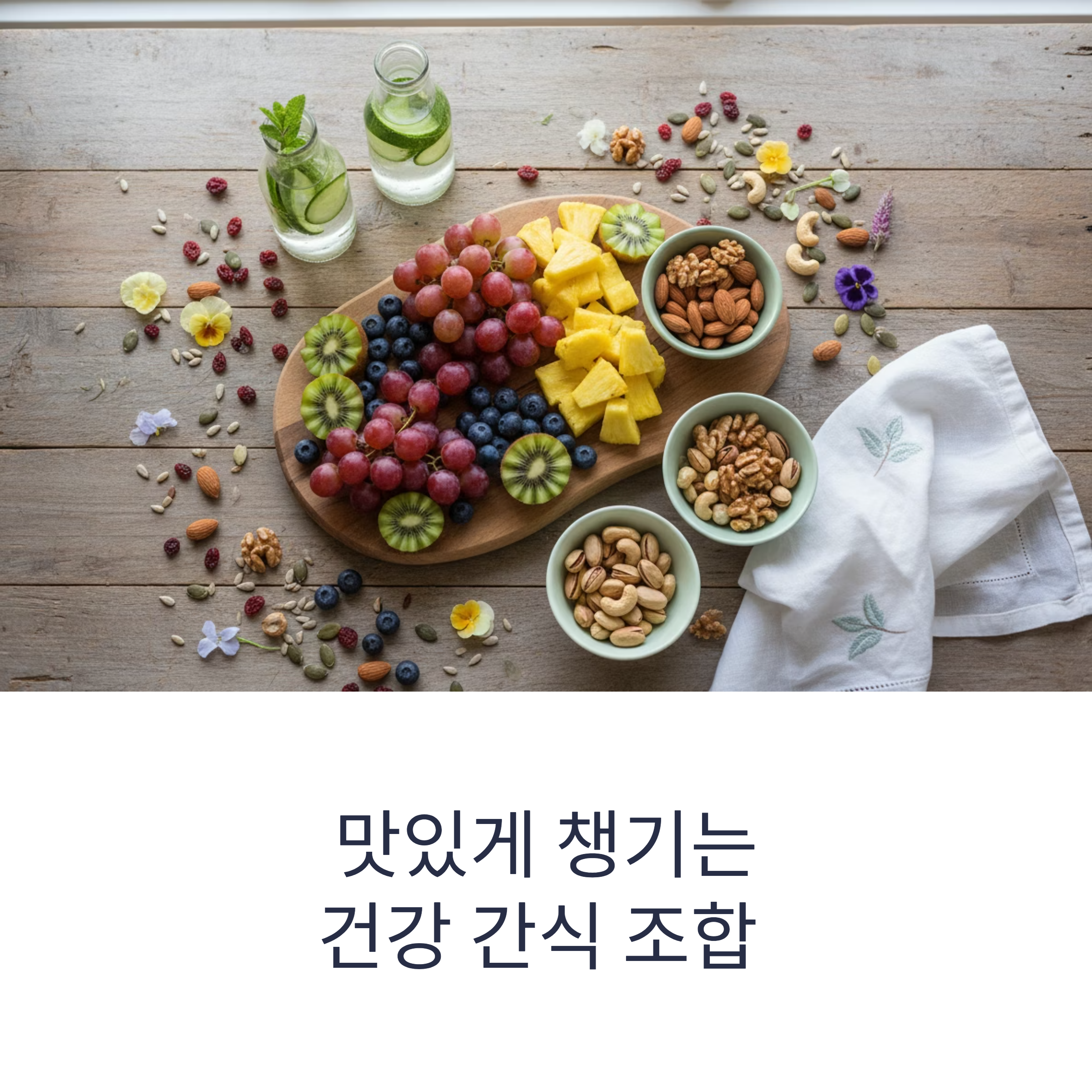 맛있게 챙기는 건강 간식 조합