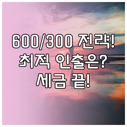 연금저축 600만원 IRP 300만원..