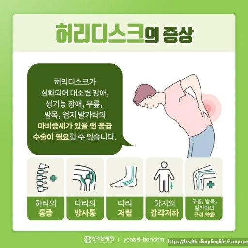허리디스크 증상
