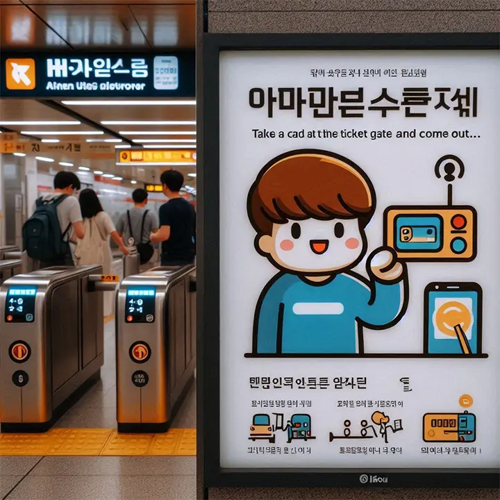 왕십리역에서 기후동행카드 찍고 2호선 이용 가능한가요