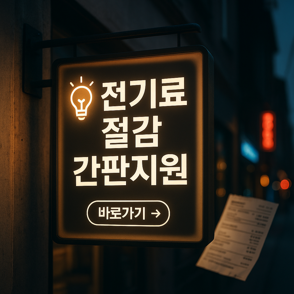 전기로절감 간판지원 사진