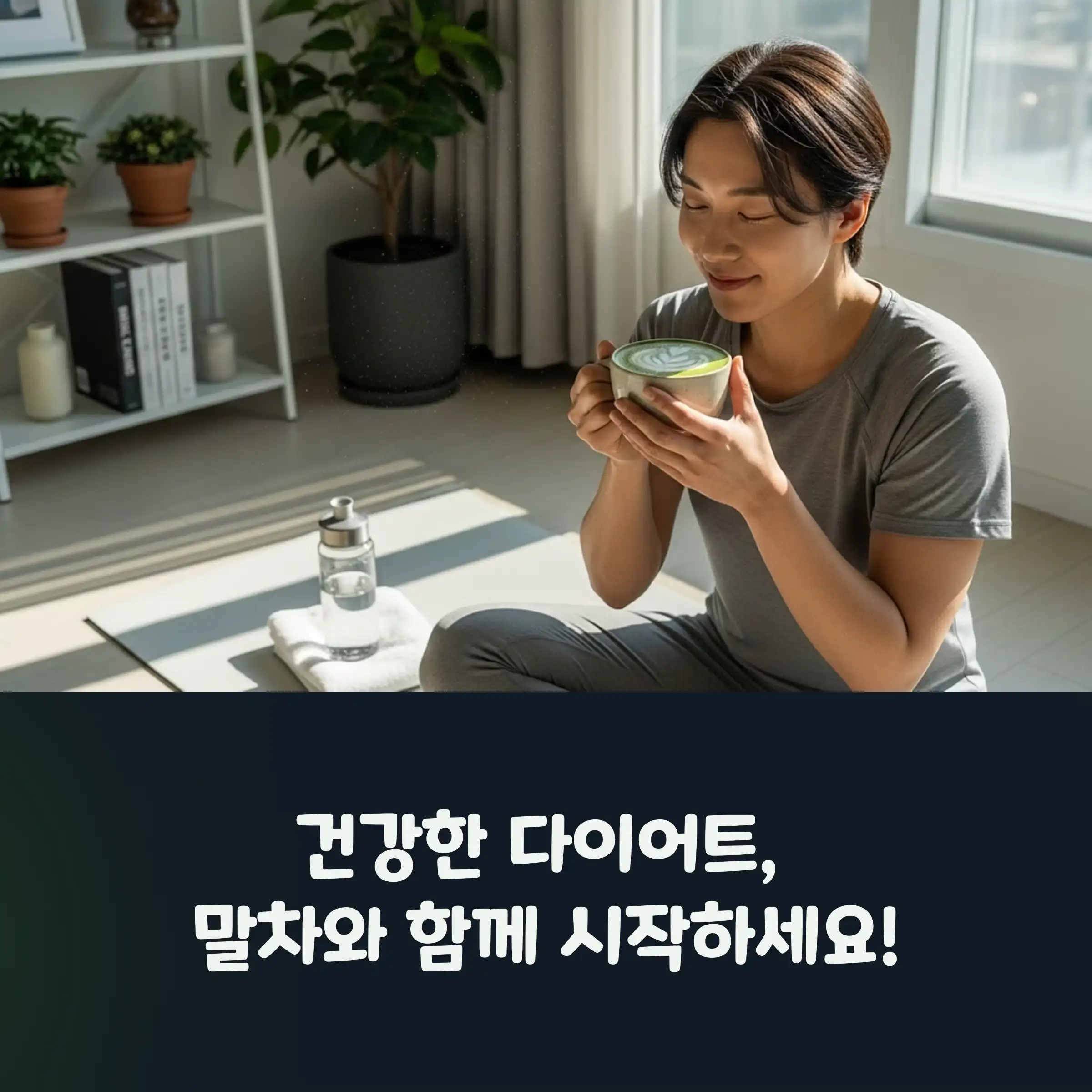 말차라떼 한잔