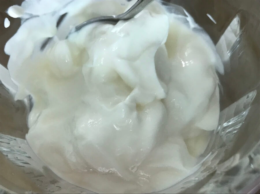 묽은 질감일 때