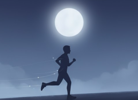 달밤에 뛰는 이미지