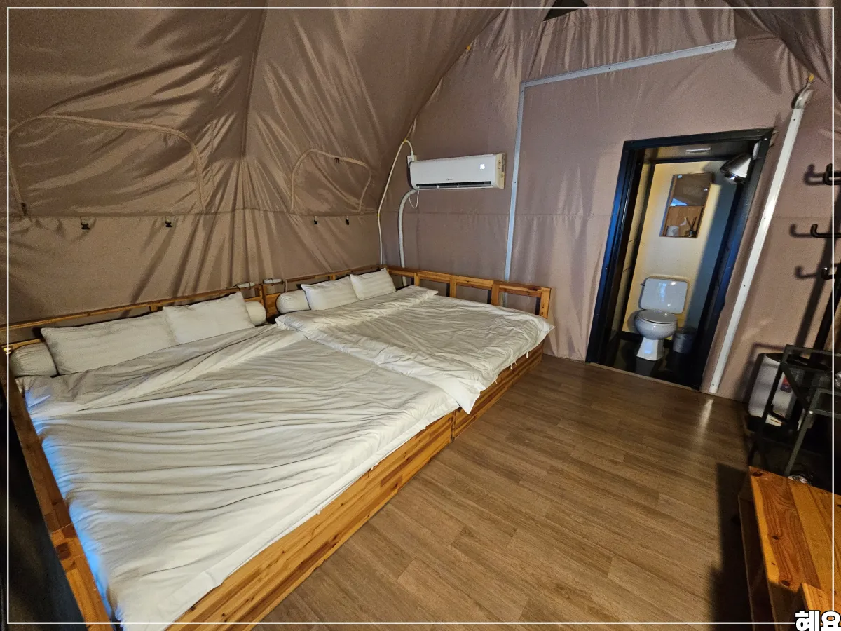 경기-근교-글램핑-럭셔리안성M글램핑카라반-텐트-내부
