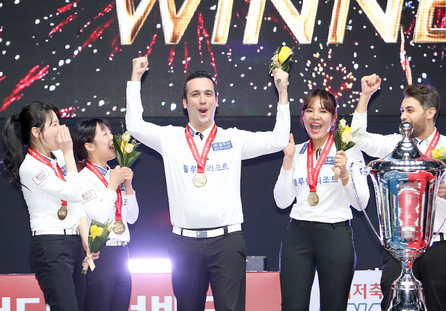 PBA 팀리그 포스트 시즌 2023 우승팀- 블루원리조트 블루원 엔젤스 당구팀(2)