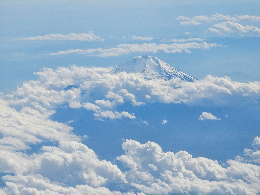 하늘에서 본 후지산 05