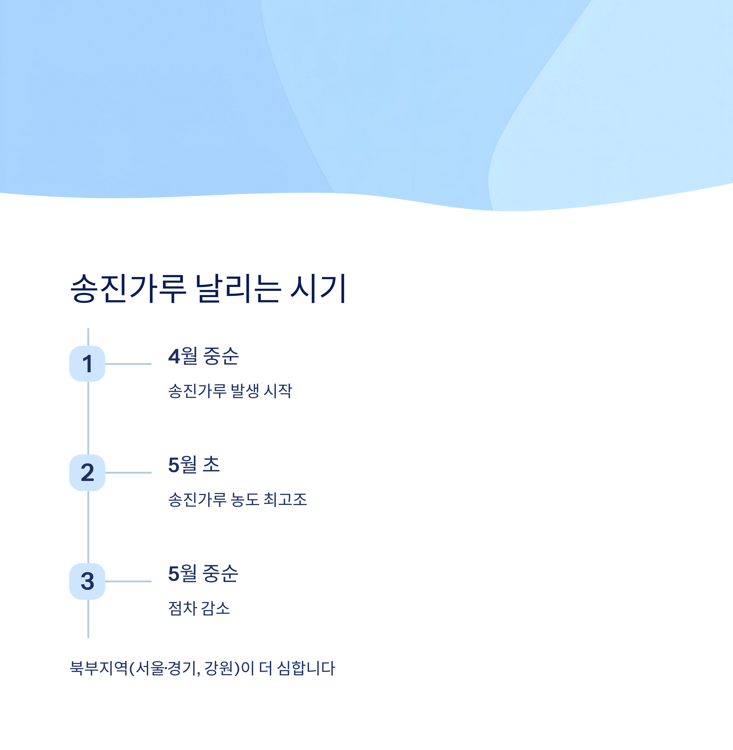 송진가루 날리는 시기