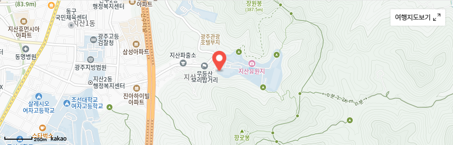 광주-지산유원지-리프트-모노레일-가을-단풍여행-위치