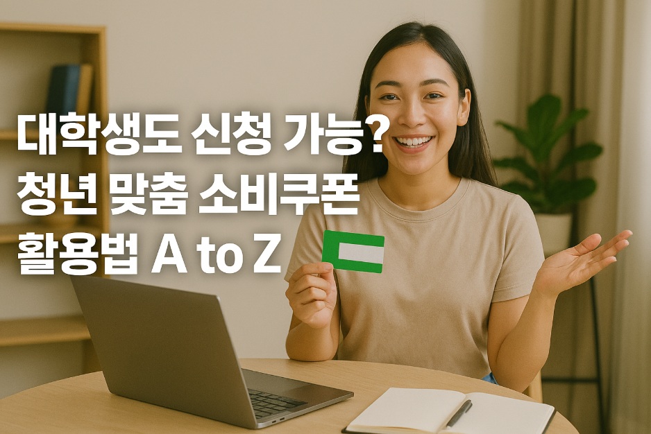 청년 맞춤 소비쿠폰 활용법 A to Z