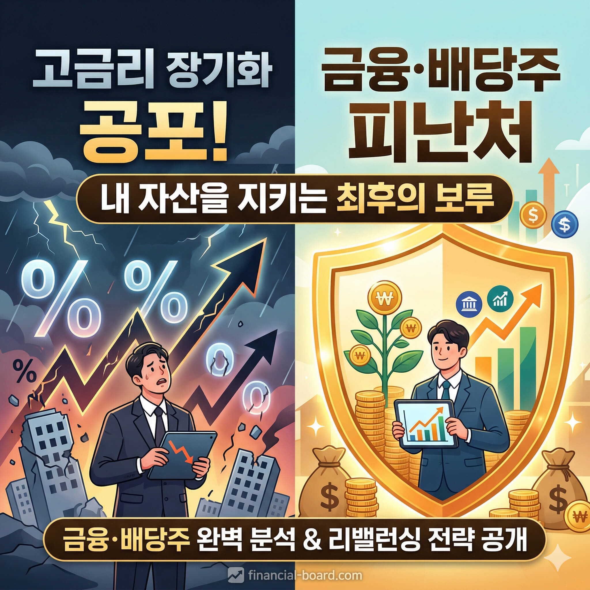 고금리 장기화 투자 전략 금융주 배당주 피난처