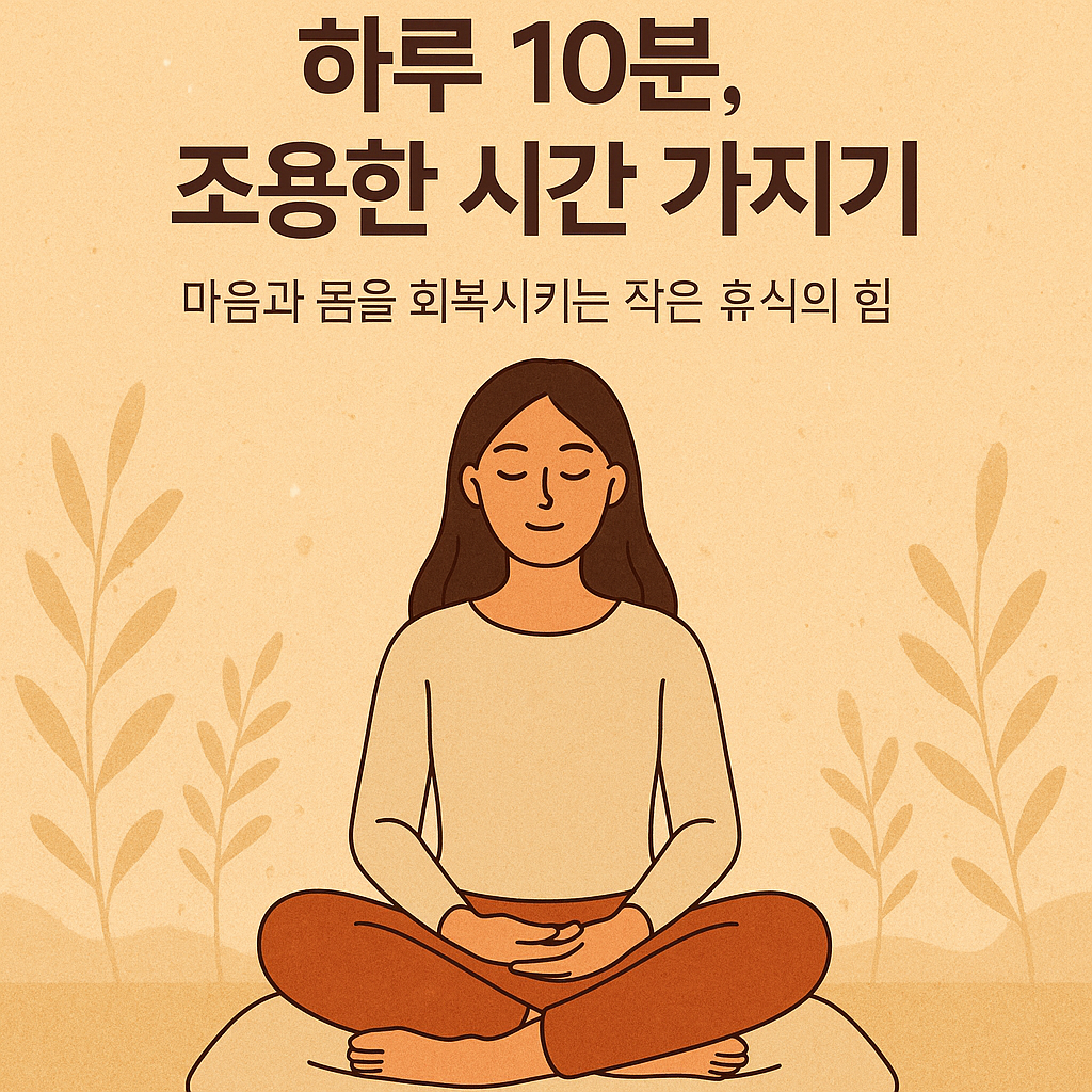 하루 10분, 조용한 시간 가지기