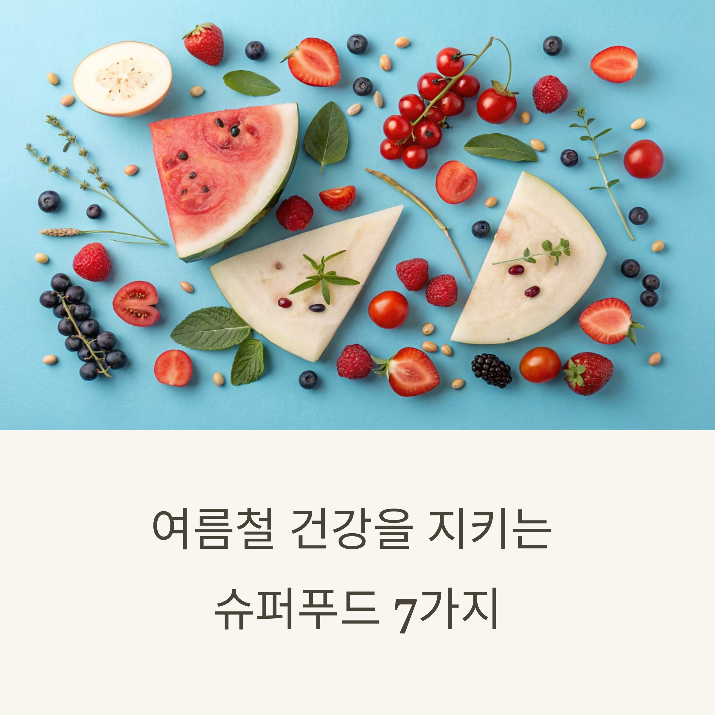 여름 더위 날리는 건강식단, 지금 챙겨야 할 슈퍼푸드 7가지