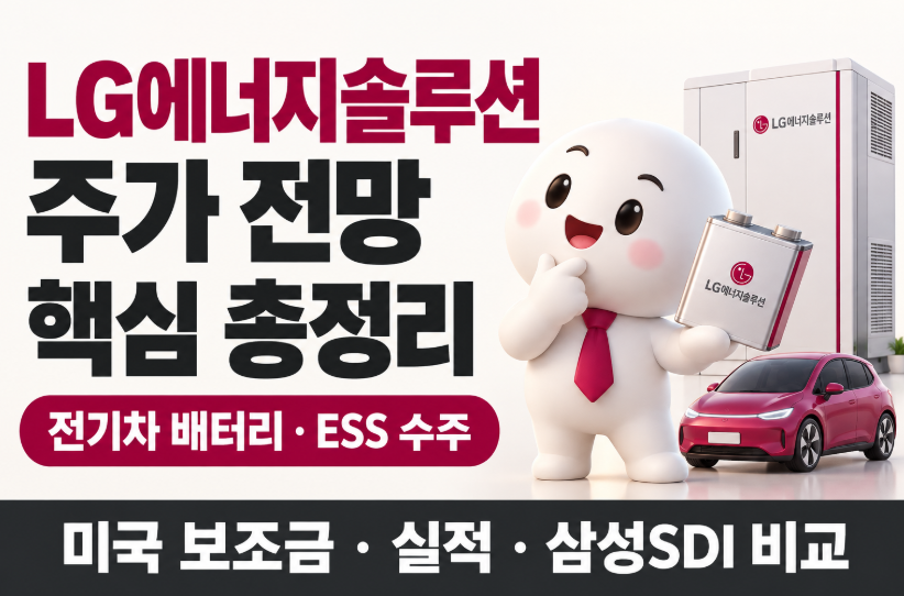 LG에너지솔루션 주가 전망 총정리｜3분기 영업이익 7,560억&middot;ESS 수주&middot;미국 보조금&middot;삼성SDI 비교&middot;목표주가