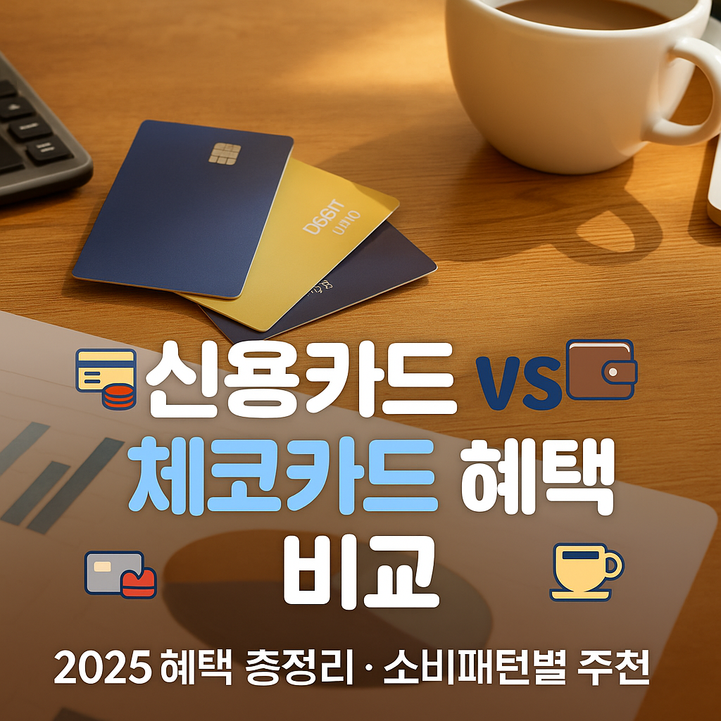 체크카드 혜택, 생각보다 쎄다! 2025 추천 리스트 TOP5