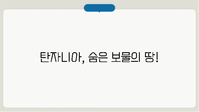 탄자니아 인구, 경제력, 인종