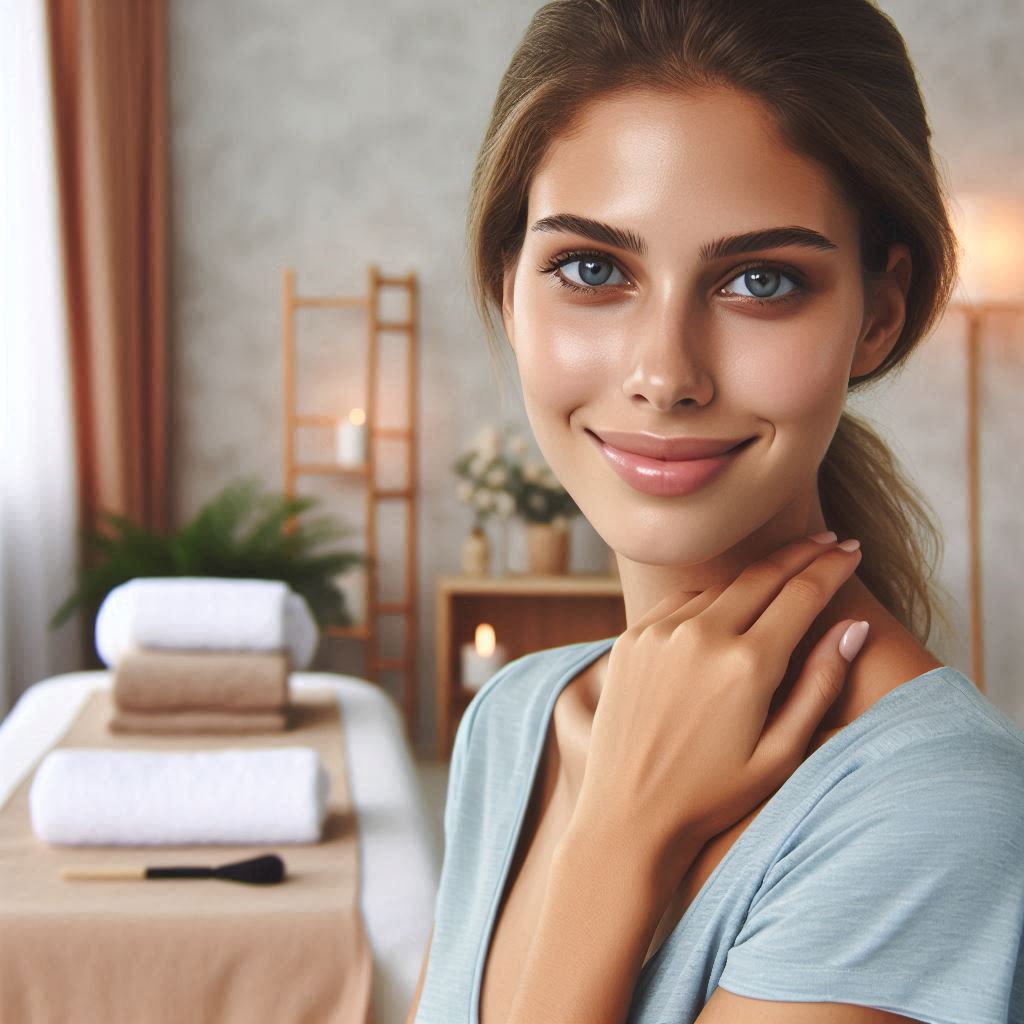 피부,체형관리 샵 배경