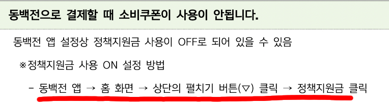 민생지원금 동백전