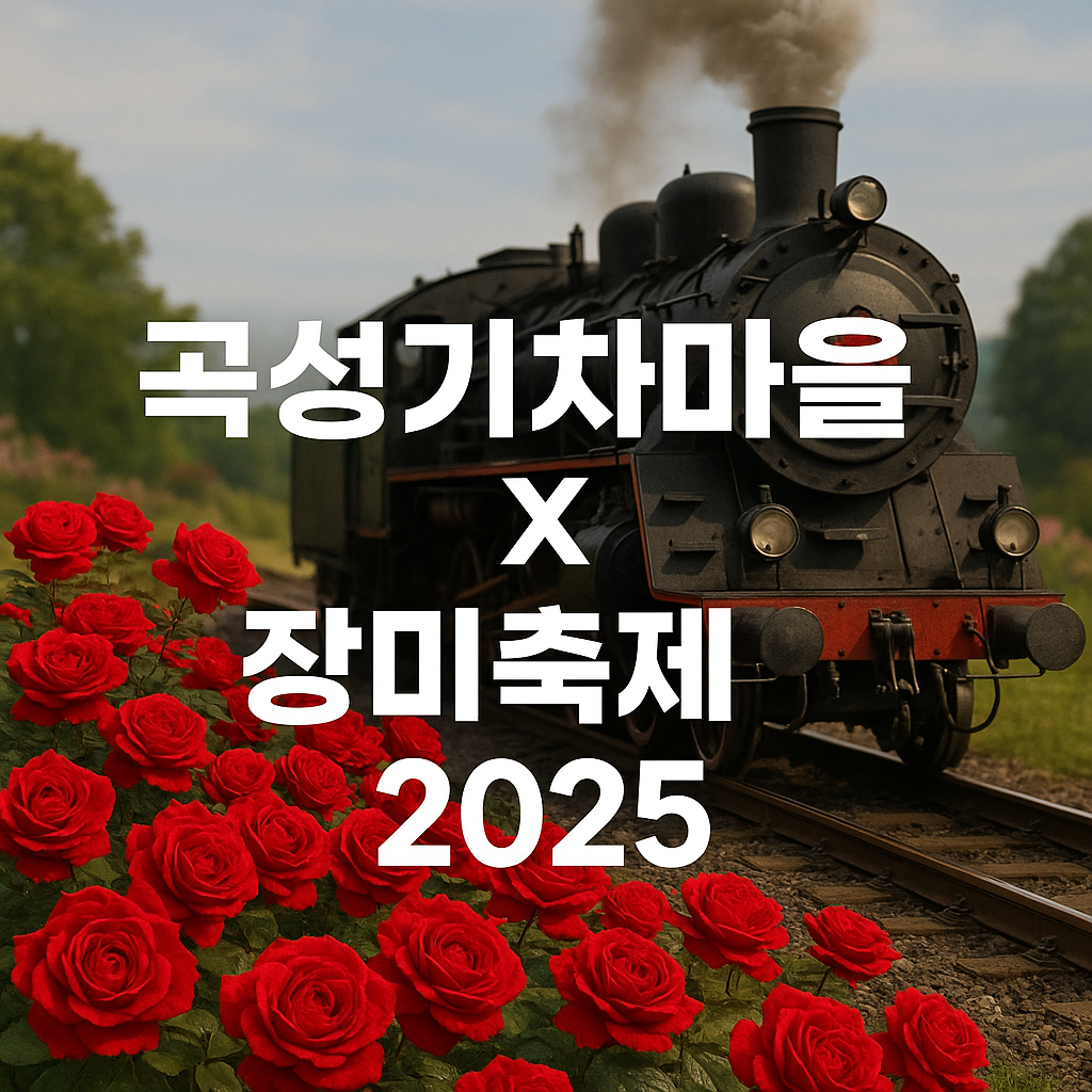 곡성기차마을 옆 곡성장미축제, 가족 나들이 핫플 총정리!