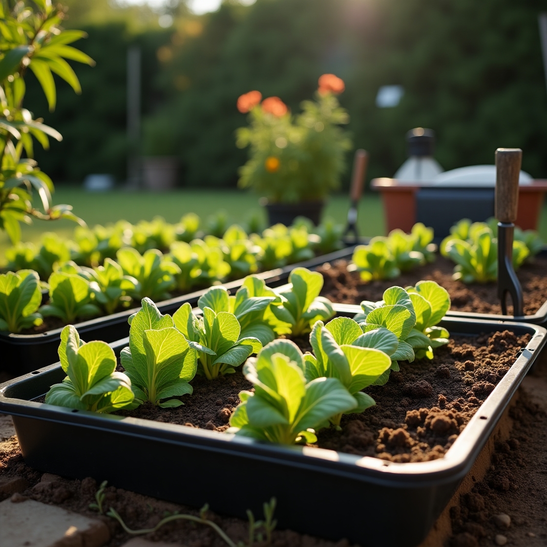 양배추 파종 이미지
