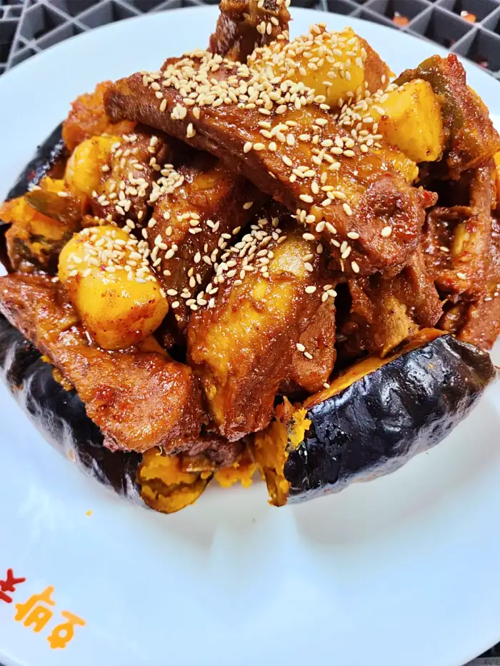 포천 아트밸리 맛집 단호박등갈비찜, 단호박소갈비찜