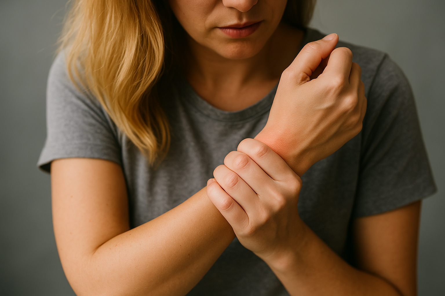 여성 손목 통증 사진