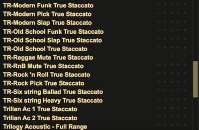 True Staccato