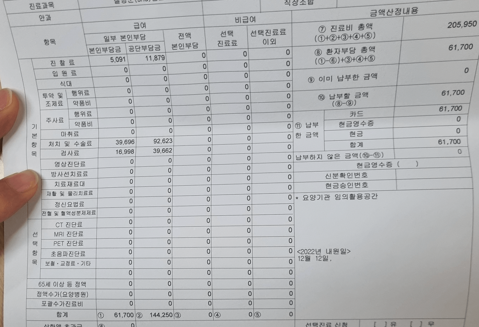 망막열공 레이저 비용