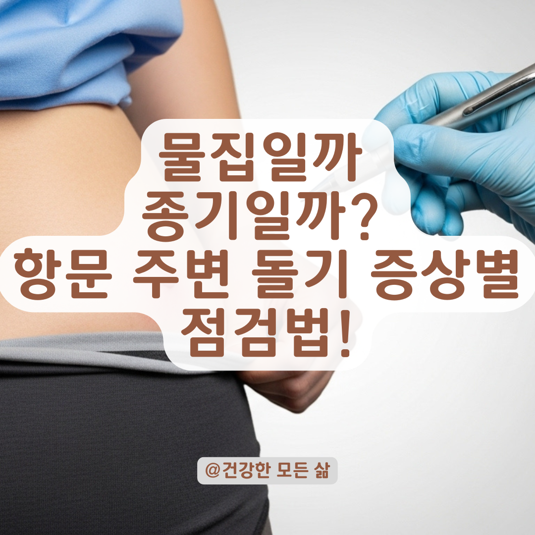 물집인지 종기인지 헷갈리는 항문 주변 돌기, 증상별 자가 점검법.