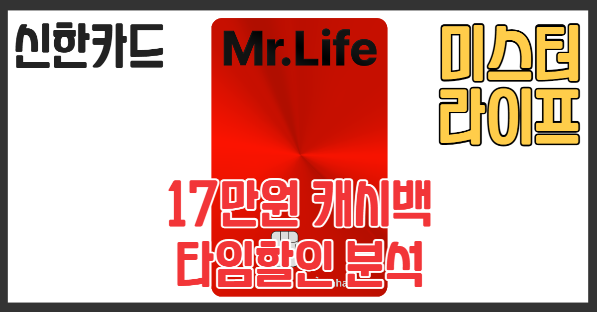 신한카드 미스터라이프 디자인