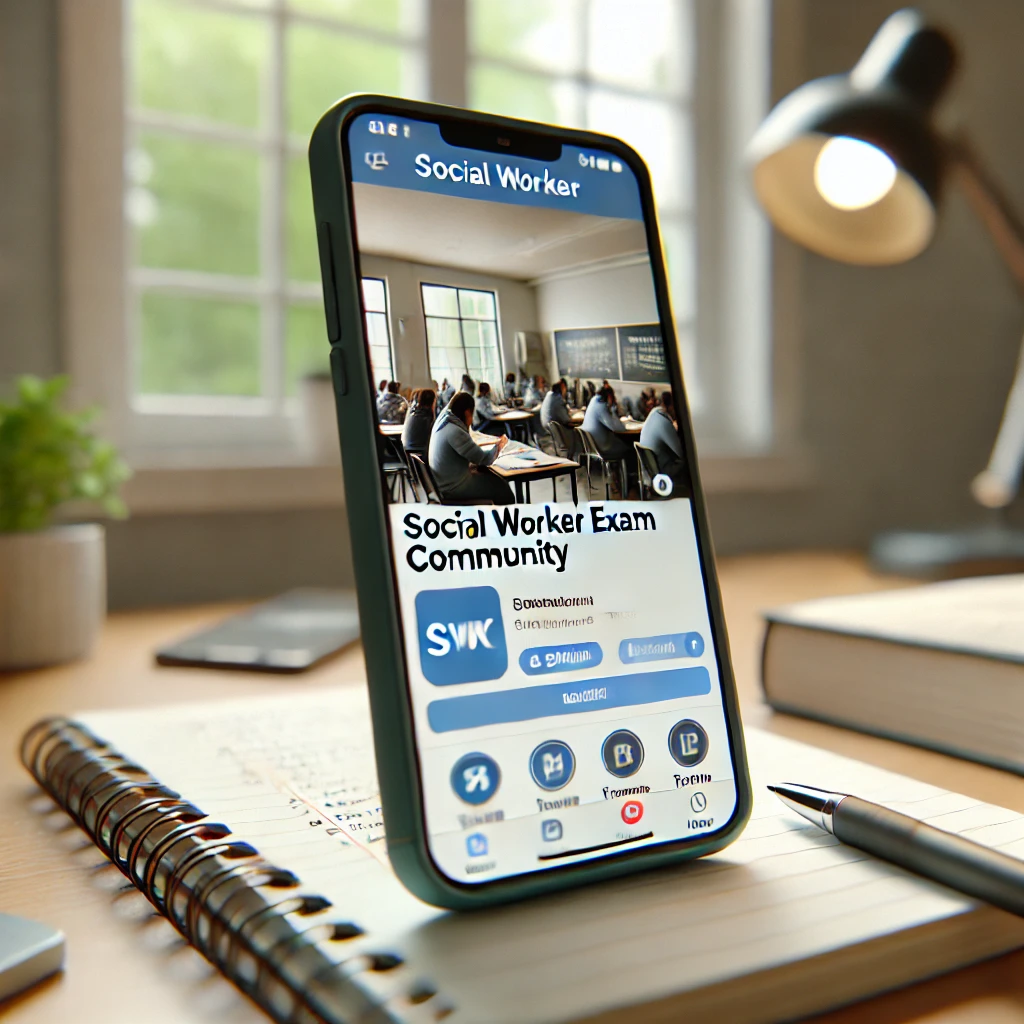 SNS에서 시험 커뮤니티 페이지 확인