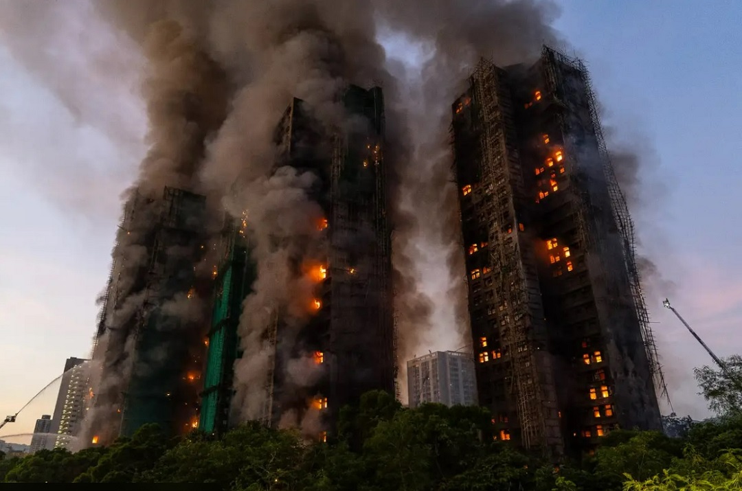 홍콩 아파트 화재