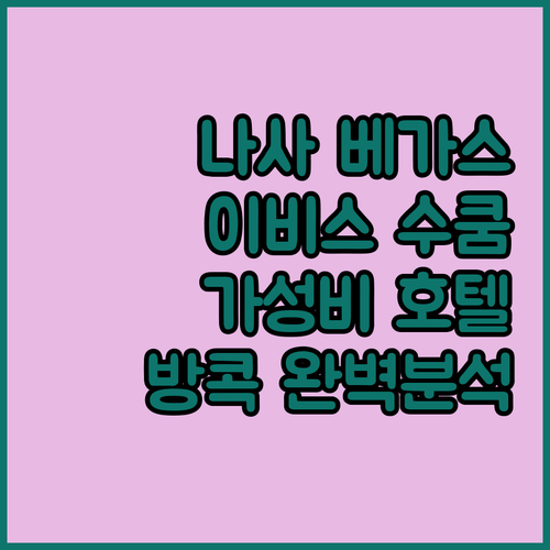 나사 베가스 호텔 vs 이비스 방콕 