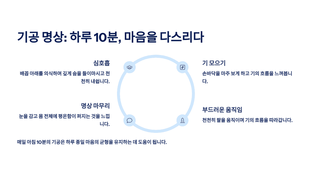 기공 명상: 하루 10분, 마음을 다스리다