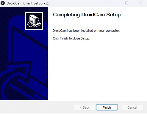스마트폰을 PC 웹캠으로 DroidCam PC 설치