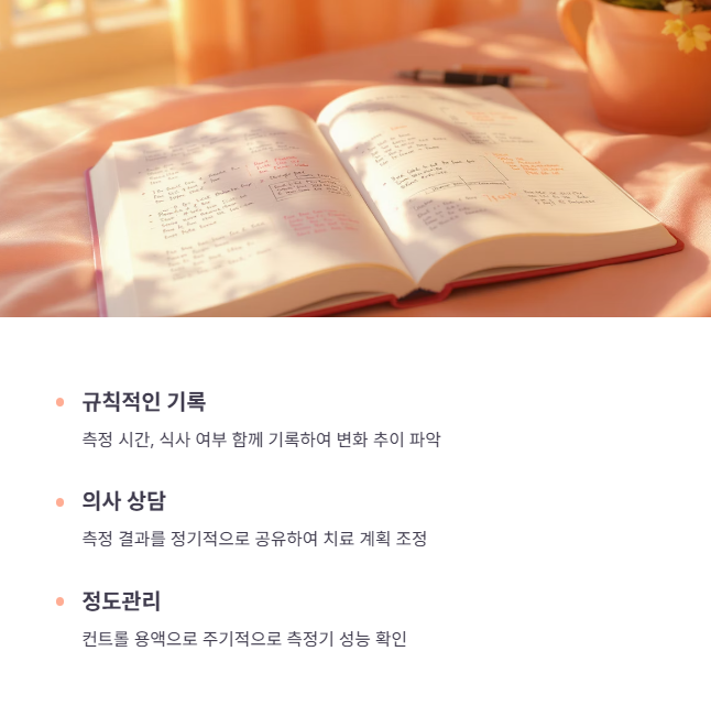 올바른 혈당체크 습관 가이드라인