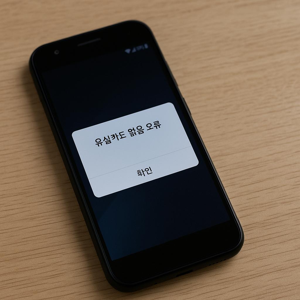 유심카드 없음 오류