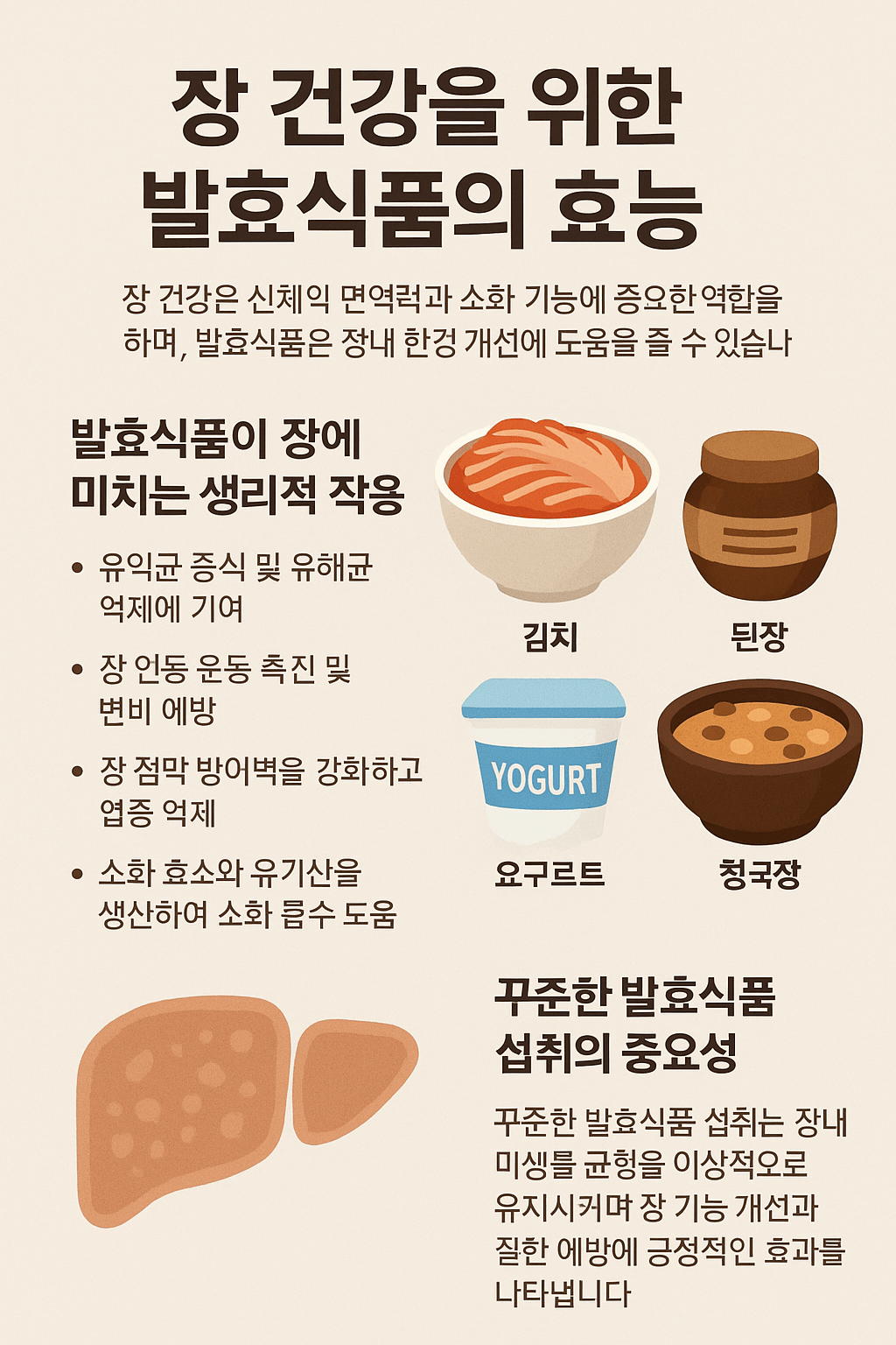 장 건강을 위한 발효식품의 효능