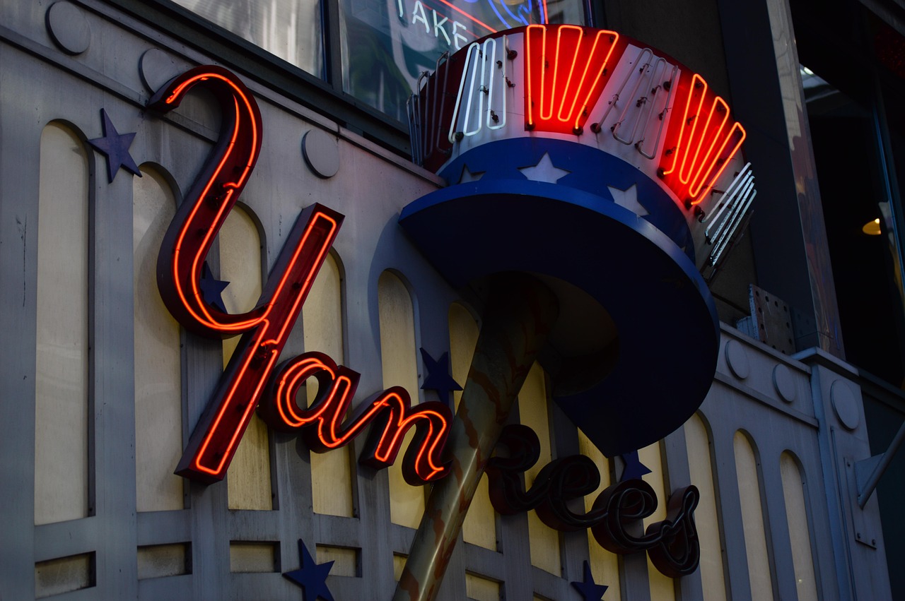 미국 양키스 로고 옥외 간판