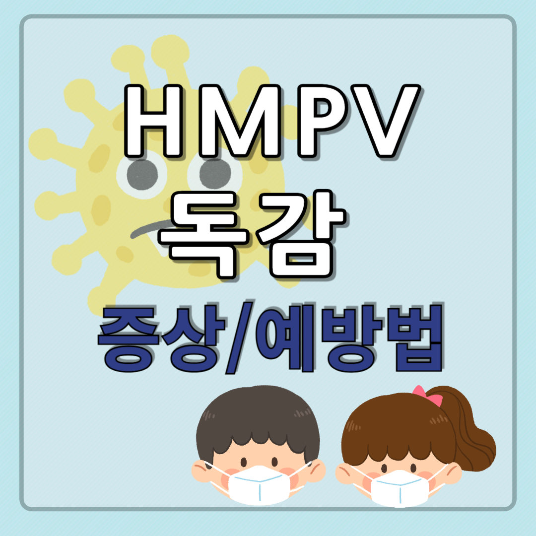 HMPV 메타뉴모바이러스 독감 증상 및 원인 예방 방법