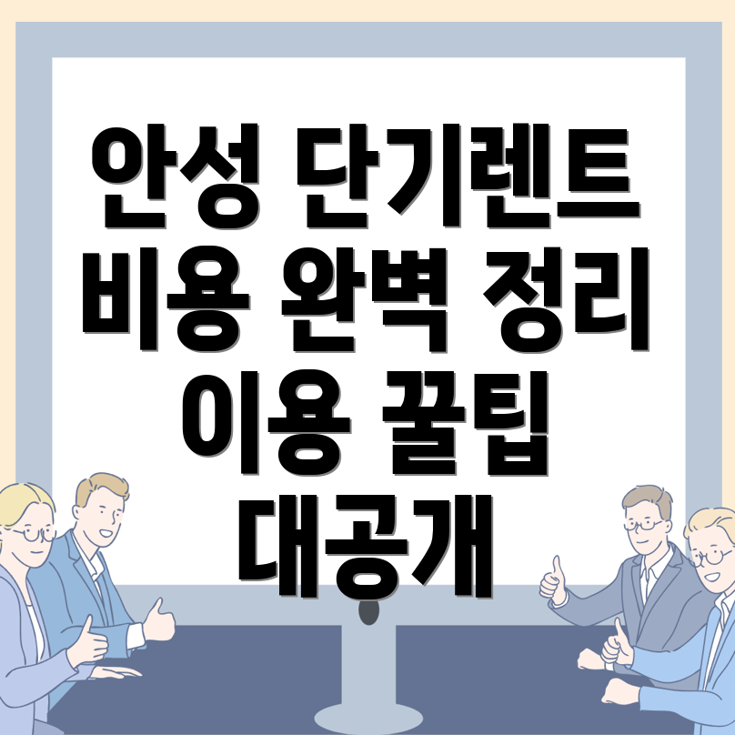 안성시 단기렌터카