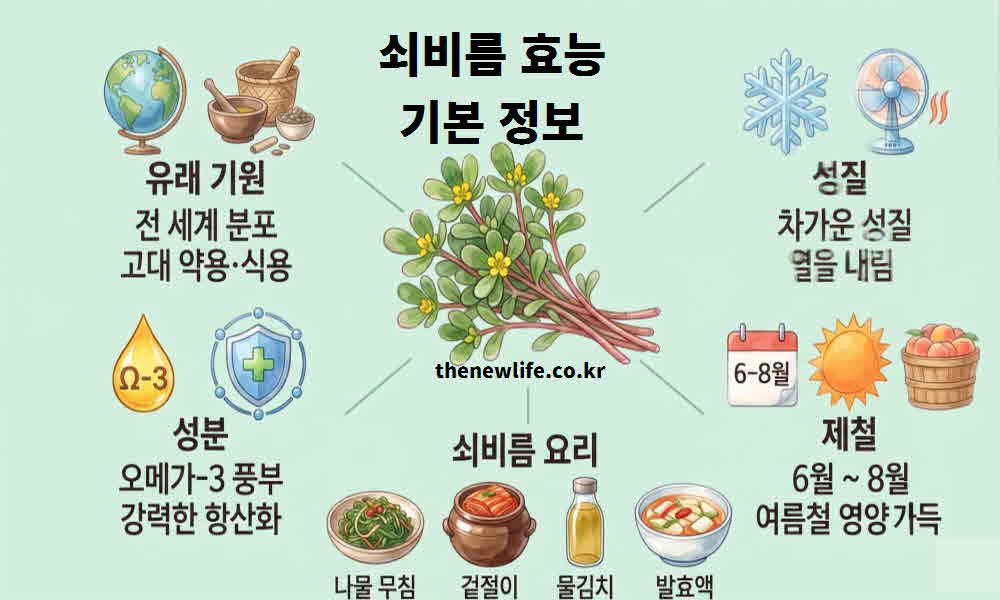쇠비름 효능 기본정보