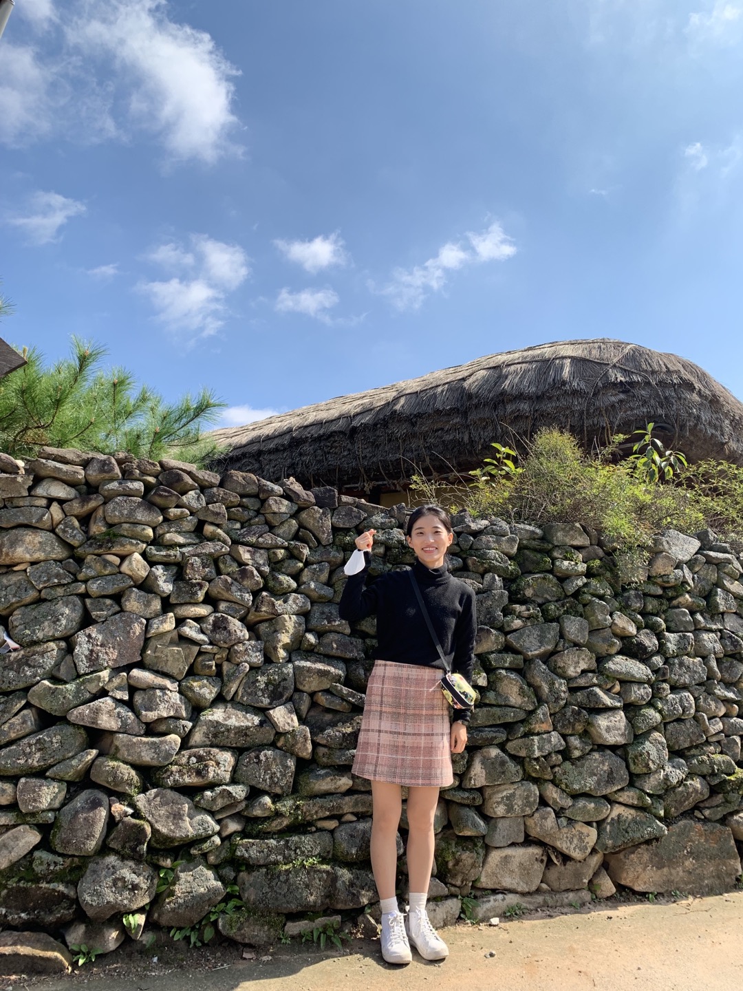 외암민속마을 돌담