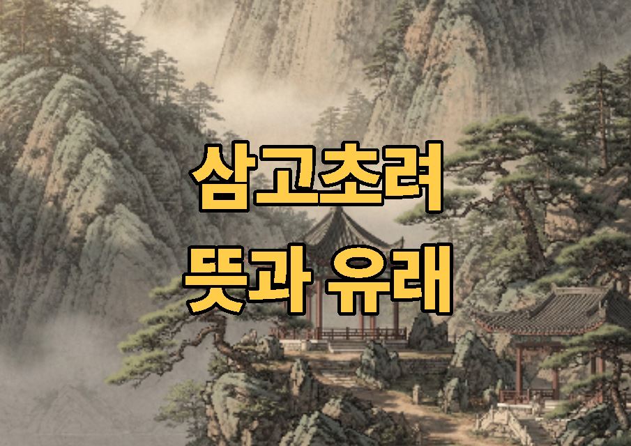 삼고초려의 뜻 유래
