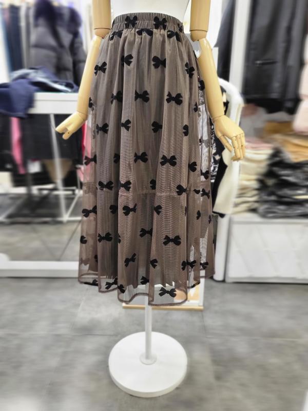 밸리걸 세이브존01 리본 패턴 샤스커트 227551