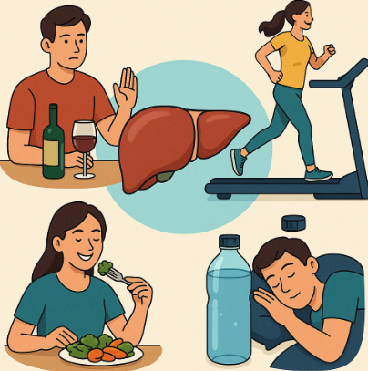 간 건강에 대한 사진